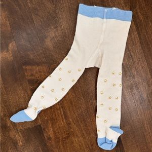 Baby boden NWOT gold star tights 0-3 months